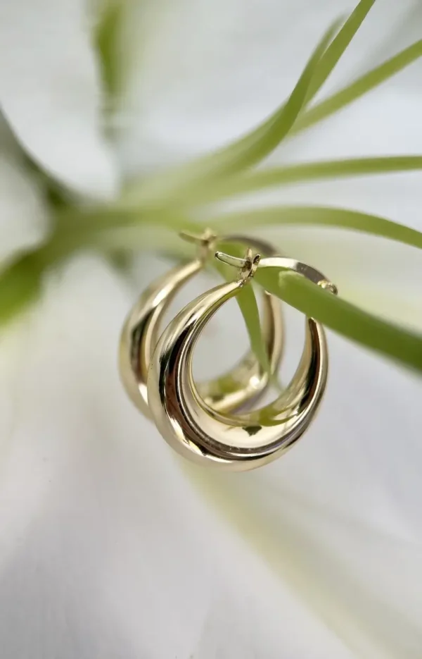 kolczyki koła łezki kolczyki koła pozłacane w kształcie łezki