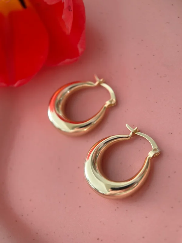 kolczyki łezki koła Kolczyki koła łezki wiszące stylizacja