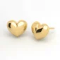 kolczyki serduszka na sztyft srebro 925 pozłacane romantyczne na prezent