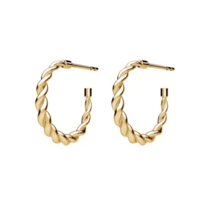 kolczyki koła skręcone na sztyft na białym tle