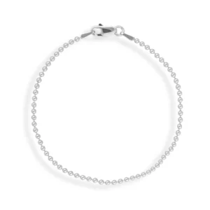 bransoletka z kuleczek srebrna