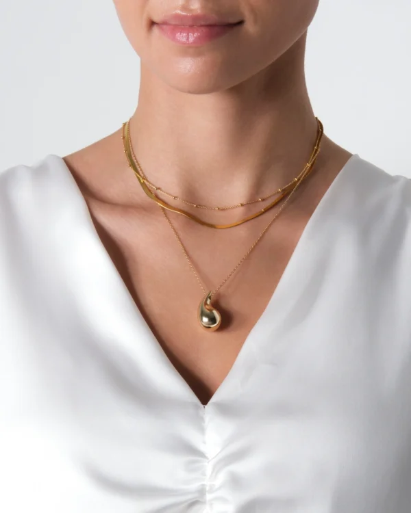 naszyjnik kropla w zestawie naszyjnik kropla w zestawie z innymi