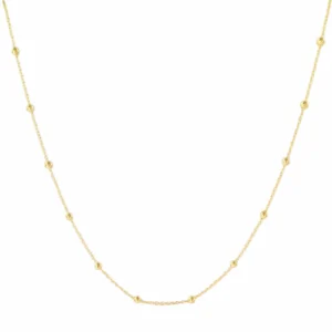 naszyjnik z kuleczkami na białym tle