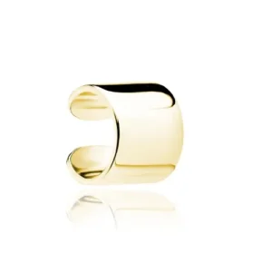 nausznica gładka srebro pozłacane Lukier jewellery