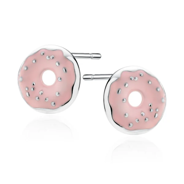 Kolczyki Donut ze srebra 925 Lukier jewellery Kolczyki Donut ze srebra 925 Lukier jewellery, Kolczyki pączki, słodki detal