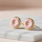 kolczyki donuty pączki na sztyft srebro 925 pozłacane marka lukier jewellery