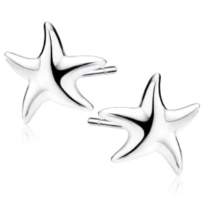 Srebrne kolczyki Rozgwiazdy ze srebra próby 925 marki Lukier Jewellery