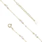 bransoletka na kostkę z perłami 3mm lukier jewellery srebro pozłacane