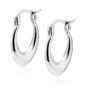 kolczyki koła łezki kółeczka 13mm srebro 925 rodowane