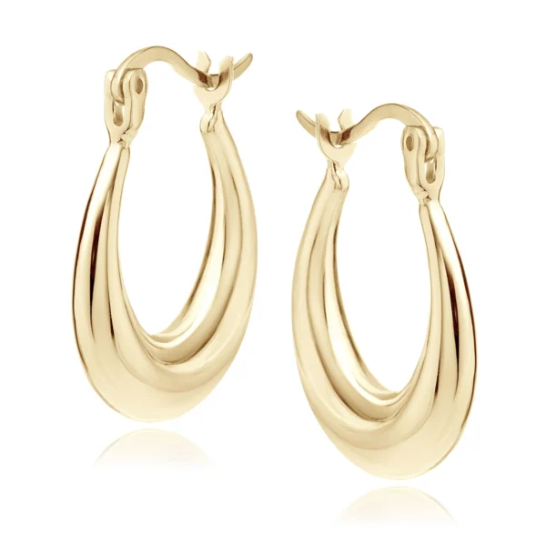 Kolczyki Koła Łezki Srebro 925 Pozłacane na białym tle lukier jewellery modne i eleganckie